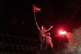 Solidarity Protest For The Palestinian And Lebanese People On The Anniversary Of The Gaza War.