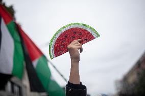 Thousands Of Demonstrators March In Support Of Palestine - Berlin