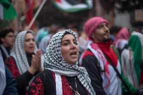 Thousands Of Demonstrators March In Support Of Palestine - Berlin