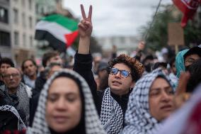 Thousands Of Demonstrators March In Support Of Palestine - Berlin