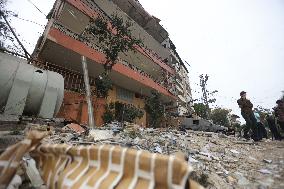 Aftermath of Israeli airstrikes in Qmatiyeh Village - Lebanon