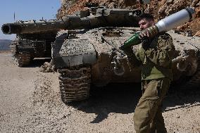 Israeli Army At Northern Israeli Border With Lebanon