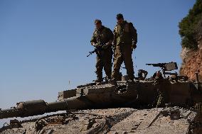 Israeli Army At Northern Israeli Border With Lebanon