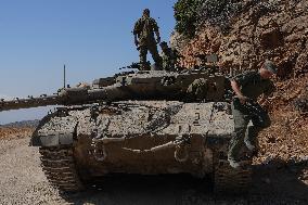 Israeli Army At Northern Israeli Border With Lebanon