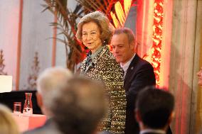 Queen Letizia At Fundación Mapfre Awards Ceremony - Madrid