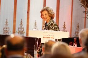 Queen Letizia At Fundación Mapfre Awards Ceremony - Madrid