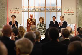 Queen Letizia At Fundación Mapfre Awards Ceremony - Madrid