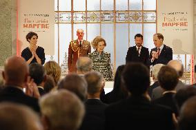 Queen Letizia At Fundación Mapfre Awards Ceremony - Madrid