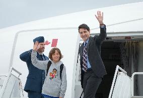 PM Trudeau Travels With His Son - Ottawa