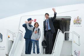 PM Trudeau Travels With His Son - Ottawa