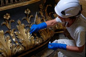 Restoration Works Of St. Peter's Baldachin And St. Peter's Chair At The Vatican