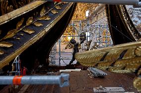 Restoration Works Of St. Peter's Baldachin And St. Peter's Chair At The Vatican