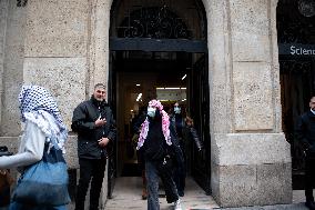 Pro-Palestian Rally At Sciences Po - Paris