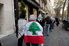 Pro-Palestian Rally At Sciences Po - Paris