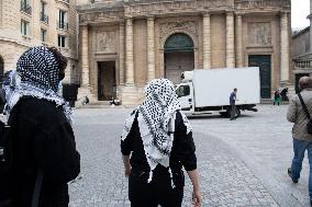 Pro-Palestian Rally At Sciences Po - Paris