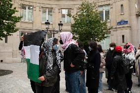 Pro-Palestian Rally At Sciences Po - Paris