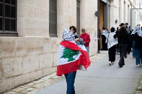 Pro-Palestian Rally At Sciences Po - Paris