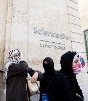 Pro-Palestian Rally At Sciences Po - Paris