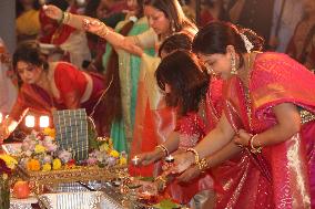 Bengali Hindus Celebrate The Durga Puja Festival In Mississauga, Canada