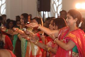 Bengali Hindus Celebrate The Durga Puja Festival In Mississauga, Canada