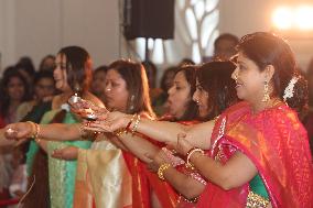 Bengali Hindus Celebrate The Durga Puja Festival In Mississauga, Canada