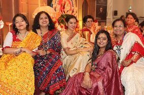 Bengali Hindus Celebrate The Durga Puja Festival In Mississauga, Canada