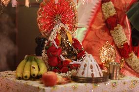 Bengali Hindus Celebrate The Durga Puja Festival In Mississauga, Canada