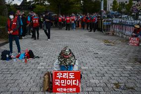 Korea Dog Meat Association Protests Against Dog Meat Ban Legislation