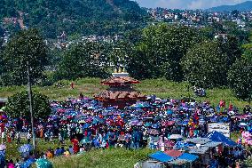 Nepalese Hindu Devotees Celebrated The Shikali Jatra In Khokana, Nepal.