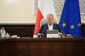 Weekly Meeting Of Poland's Prime Minister Donald Tusk With  The Ministers.