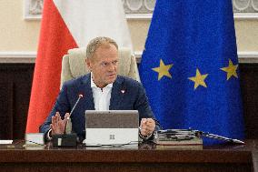 Weekly Meeting Of Poland's Prime Minister Donald Tusk With  The Ministers.