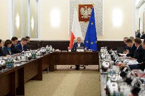 Weekly Meeting Of Poland's Prime Minister Donald Tusk With  The Ministers.