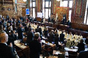 Medal Ceremony for officials involved in the organisation of the Paris 2024 Olympic Games - Paris