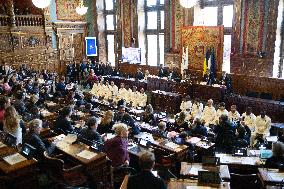 Medal Ceremony for officials involved in the organisation of the Paris 2024 Olympic Games - Paris