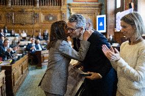 Medal Ceremony for officials involved in the organisation of the Paris 2024 Olympic Games - Paris