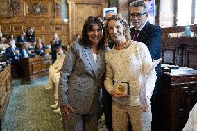 Medal Ceremony for officials involved in the organisation of the Paris 2024 Olympic Games - Paris