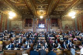 Medal Ceremony for officials involved in the organisation of the Paris 2024 Olympic Games - Paris