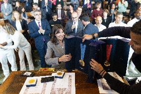 Medal Ceremony for officials involved in the organisation of the Paris 2024 Olympic Games - Paris