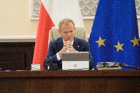 Weekly Meeting Of Poland's Prime Minister Donald Tusk With  The Ministers.