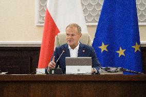 Weekly Meeting Of Poland's Prime Minister Donald Tusk With  The Ministers.