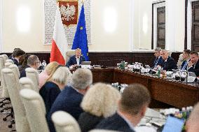 Weekly Meeting Of Poland's Prime Minister Donald Tusk With  The Ministers.