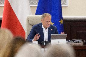 Weekly Meeting Of Poland's Prime Minister Donald Tusk With  The Ministers.