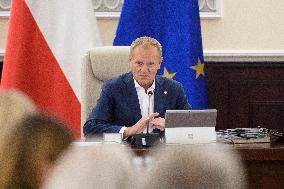 Weekly Meeting Of Poland's Prime Minister Donald Tusk With  The Ministers.