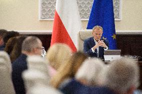 Weekly Meeting Of Poland's Prime Minister Donald Tusk With  The Ministers.