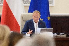 Weekly Meeting Of Poland's Prime Minister Donald Tusk With  The Ministers.