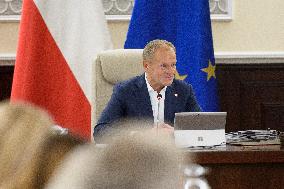 Weekly Meeting Of Poland's Prime Minister Donald Tusk With  The Ministers.