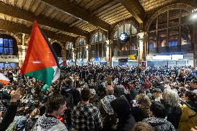 Pro Palestine Protest For 1 Year Of War In Amsterdam