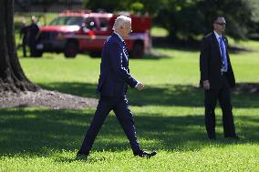 President Biden Departs White House