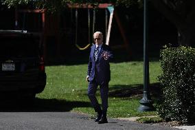 President Biden Departs White House