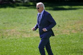 President Biden Departs White House